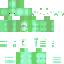 Green Minecraft skin texture, 64x64 pixels