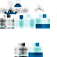 Minecraft skin texture, 64x64 pixels