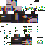 Minecraft skin texture, 64x64 pixels