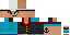 Minecraft skin texture, 64x32 legacy pixels