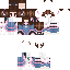 Minecraft skin texture, 64x64 pixels