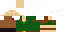 Minecraft skin texture, 64x32 legacy pixels