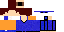 Minecraft skin texture, 64x32 legacy pixels