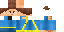 Minecraft skin texture, 64x32 legacy pixels