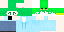 Blue Minecraft skin texture, 64x32 legacy pixels