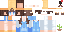 Minecraft skin texture, 64x32 legacy pixels