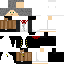 Minecraft skin texture, 64x64 pixels