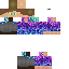 Minecraft skin texture, 64x64 pixels