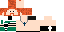 Minecraft skin texture, 64x32 legacy pixels