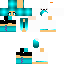 Minecraft skin texture, 64x64 pixels