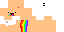 Minecraft skin texture, 64x32 legacy pixels