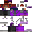 Minecraft skin texture, 64x64 pixels