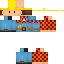 Minecraft skin texture, 64x64 pixels