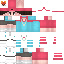 Minecraft skin texture, 64x64 pixels