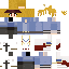 Minecraft skin texture, 64x64 pixels