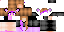 Minecraft skin texture, 64x32 legacy pixels