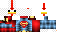 Minecraft skin texture, 64x32 legacy pixels