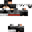 Gray Minecraft skin texture, 64x64 pixels