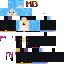 Minecraft skin texture, 64x64 pixels