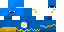 Minecraft skin texture, 64x32 legacy pixels