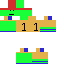 Minecraft skin texture, 64x64 pixels