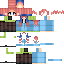 Minecraft skin texture, 64x64 pixels