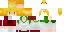 Minecraft skin texture, 64x32 legacy pixels
