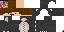 Minecraft skin texture, 64x32 legacy pixels