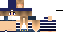 Minecraft skin texture, 64x32 legacy pixels