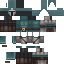 Blue Minecraft skin texture, 64x64 pixels