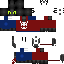 Minecraft skin texture, 64x64 pixels