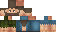 Minecraft skin texture, 64x32 legacy pixels