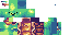 Minecraft skin texture, 64x32 legacy pixels