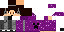 Minecraft skin texture, 64x32 legacy pixels