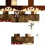 Minecraft skin texture, 64x64 pixels