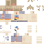 Minecraft skin texture, 64x64 pixels