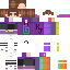 Minecraft skin texture, 64x64 pixels
