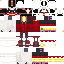 Minecraft skin texture, 64x64 pixels