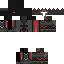 Gray Minecraft skin texture, 64x64 pixels