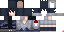 Minecraft skin texture, 64x32 legacy pixels