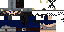 Minecraft skin texture, 64x32 legacy pixels