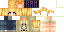 Minecraft skin texture, 64x32 legacy pixels