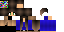 Minecraft skin texture, 64x32 legacy pixels