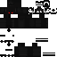 Black Minecraft skin texture, 64x64 pixels