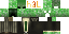 Minecraft skin texture, 64x32 legacy pixels