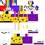 Minecraft skin texture, 64x64 pixels
