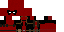 Black Minecraft skin texture, 64x32 legacy pixels