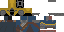 Minecraft skin texture, 64x32 legacy pixels