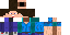 Minecraft skin texture, 64x32 legacy pixels