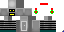 Minecraft skin texture, 64x32 legacy pixels
